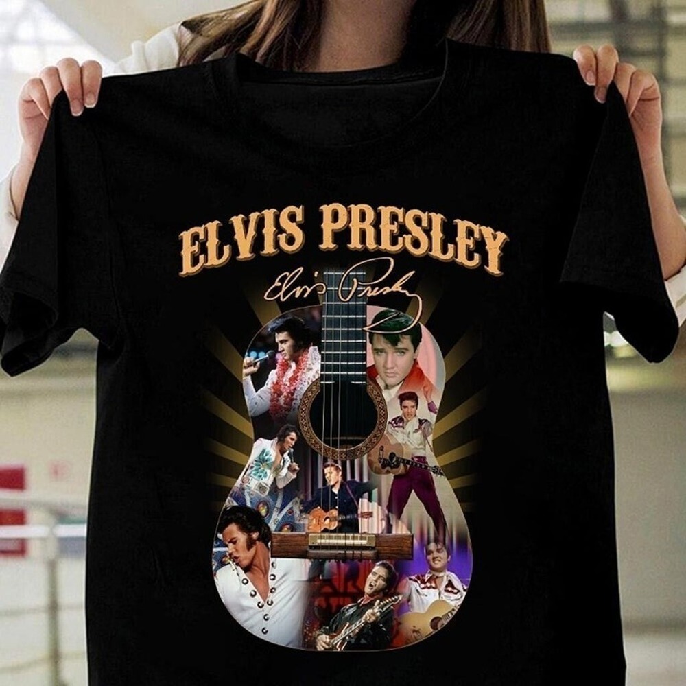 Elvis Presley Guitar Signature Unisex Classic T-shirt